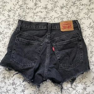 Black Denim 501 Levi Shorts Vintage